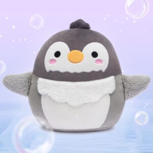 PLAYNICS Large Penguin Plush Pillow Stuffed Animal Toy,Big Size Cute Soft Toys 16" Fat Kawaii Hugging Pillows Cuddle Huggable Plushie,Gift for Kids