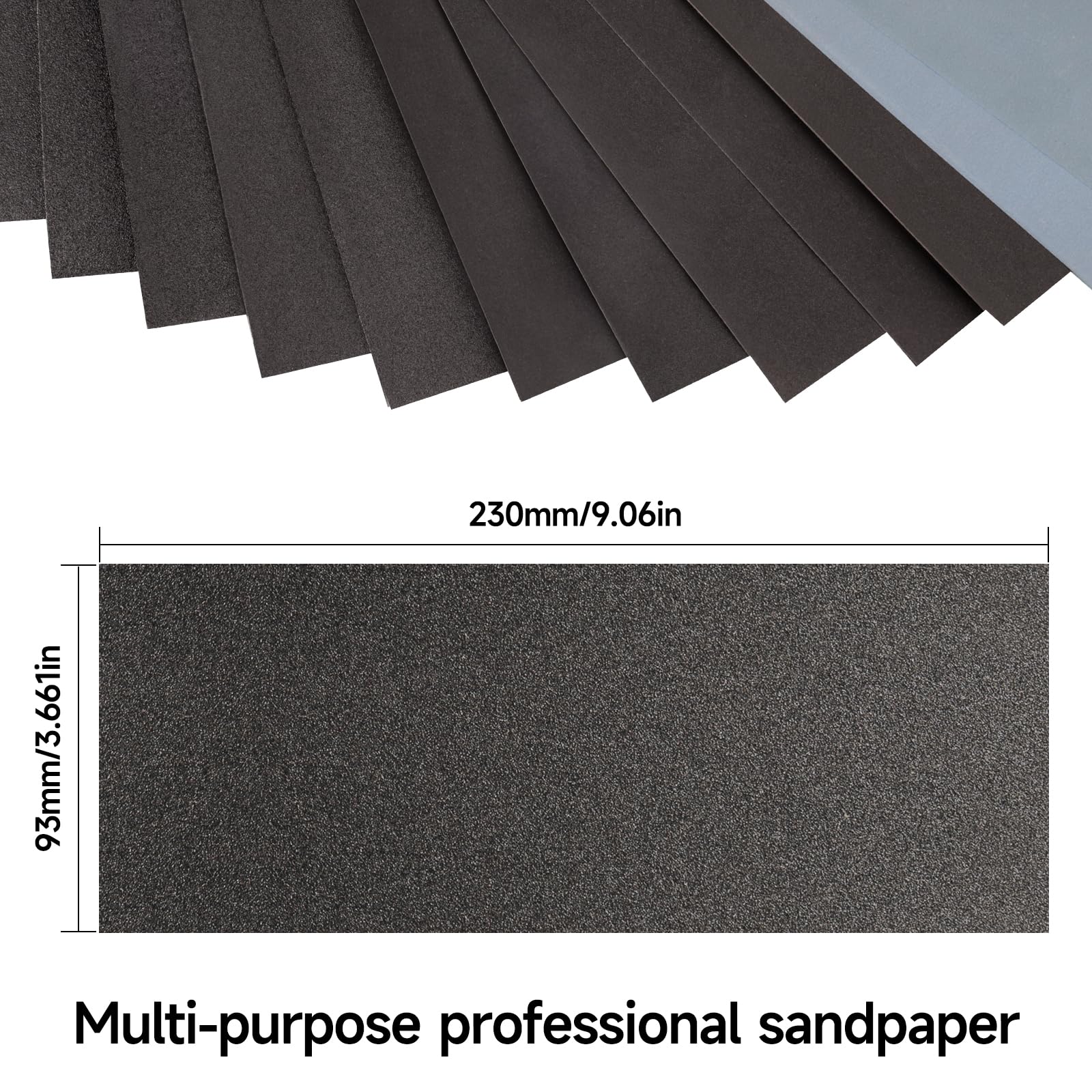 Sandpaper 240 Grit, Wet Dry Sanding Sheets 9 x 3.6 Inch for Wood Furniture Finishing, Metal Sanding and Automotive Polishing,21 -Sheet