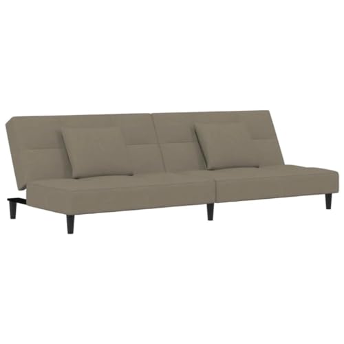 FANCUF The 2-seat Sofa Bed Comes with Two Light Gray Cushions for A Moderns Living Room Sofa Comfort Styles Sofa