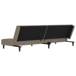 FANCUF The 2-seat Sofa Bed Comes with Two Light Gray Cushions for A Moderns Living Room Sofa Comfort Styles Sofa