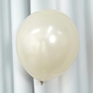 Pearl White Sand Balloons 12 Inch, 60 PCS Beige Cream Off White Pearl Balloons, Boho Neutral Nude Tan Latex Helium Party Balloon for Garland Birthday Wedding Baby Shower Anniversary Party Decorations