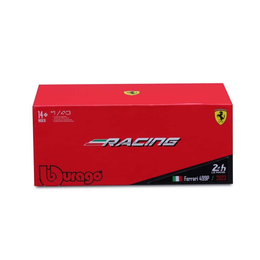 Bburago - 1/43 Ferrari Racing 499P LMH 2023#51 - New 2024: Immerse Yourself in The Excitement of Races with This Authentic Replica That Combines The Power and Speed of The Legendary #51