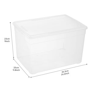 Party Club of America 6 Pack 22 Quart Latching Storage Box,Plastic Storage Bins with Lids Large Plastic Storage Containers With Lids