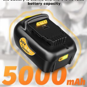 EpicSeren 20v Max Battery 5. 0A Replacement for Dewalt Battery 4Pack, Baterias Compatible with All Dewalt 20v Cordless Power Tool.