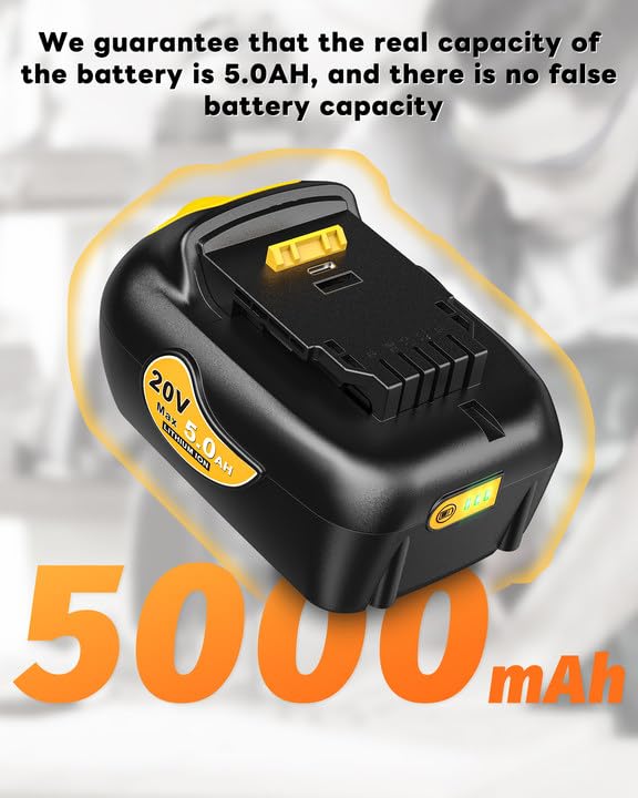 EpicSeren 20v Max Battery 5. 0A Replacement for Dewalt Battery 4Pack, Baterias Compatible with All Dewalt 20v Cordless Power Tool.