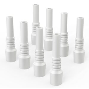 qcdeng 10mm 8pcs sand blaster replacement ceramic nozzles, white ceramic rust removal sandblast machine nozzle