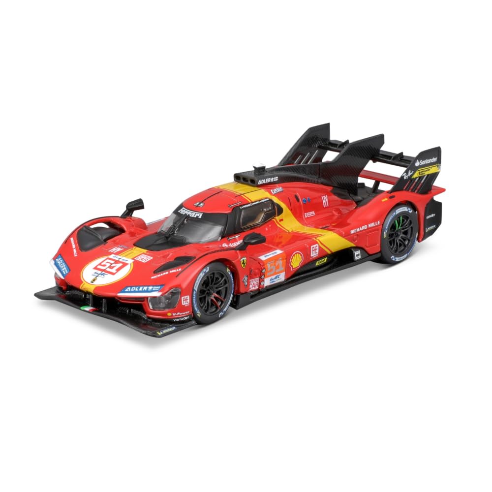 Bburago - 1/43 Ferrari Racing 499P LMH 2023#51 - New 2024: Immerse Yourself in The Excitement of Races with This Authentic Replica That Combines The Power and Speed of The Legendary #51