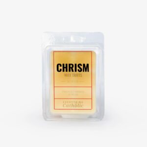 catholic chrism wax melts | essential oils | pure beeswax wax cubes | hand poured wax tarts | made in the usa (chrism)