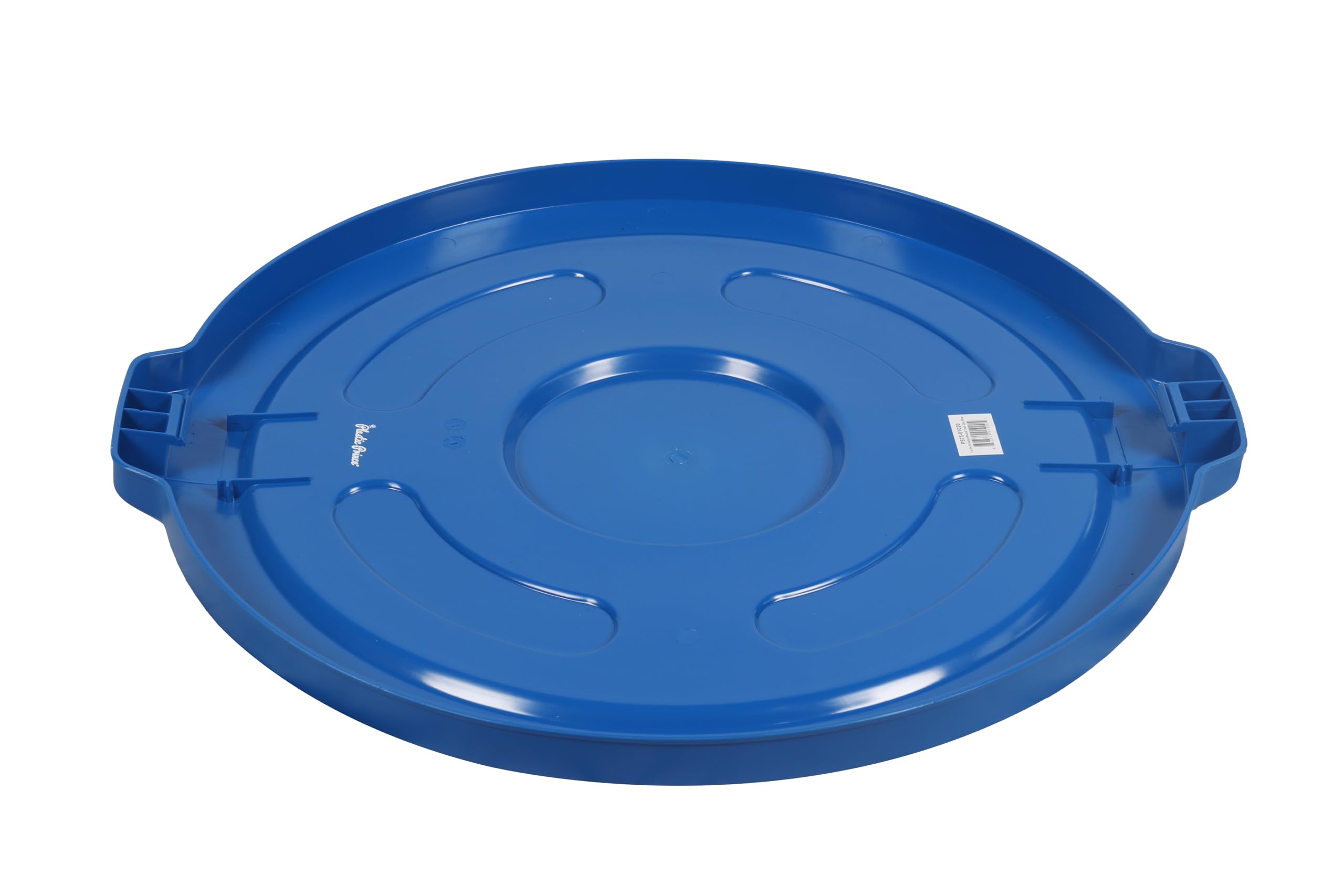 PLASTIC PRINCE Round Trash Can Lid Compatible with 55 Gallon Plastic Prince Container, Blue