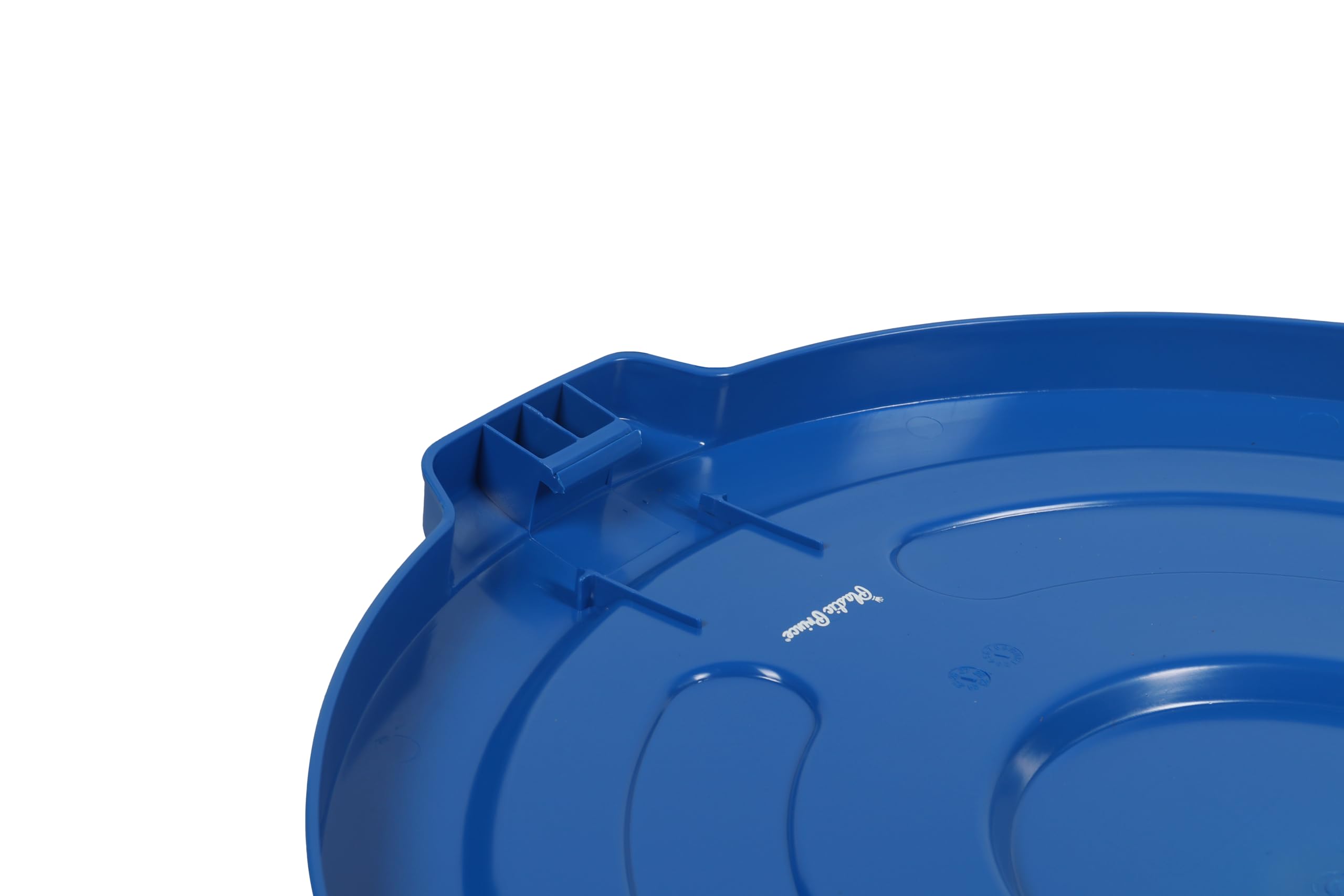 PLASTIC PRINCE Round Trash Can Lid Compatible with 55 Gallon Plastic Prince Container, Blue