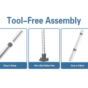 Delog Toilet Safety Rails 350 lb - Adjustable Toilet Safety Frame & Rails, Toilet Safety Rail for Elderly Adults, Toilet Handles for Seniors, Toilet Bars for Elderly & Handicap