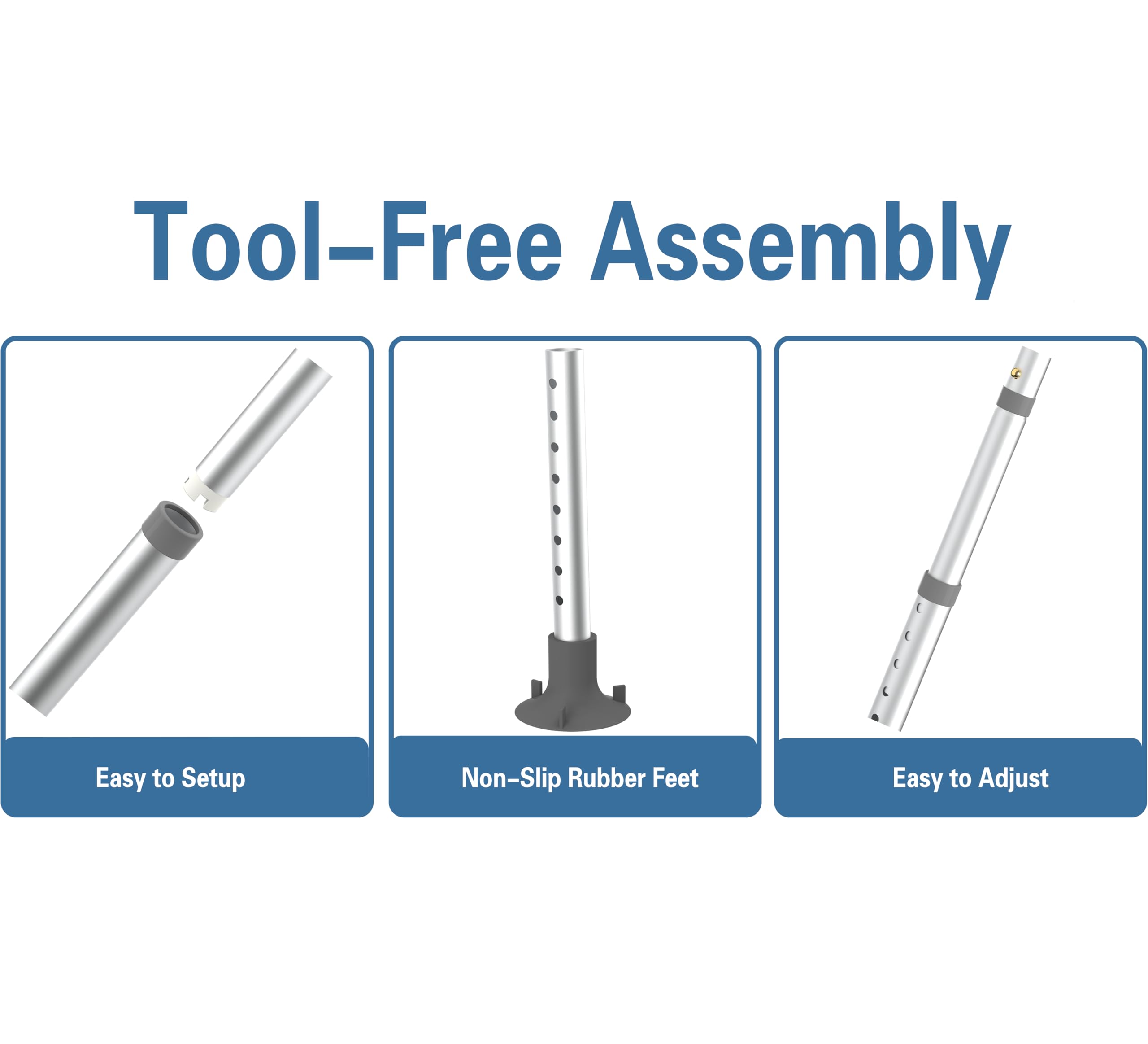 Delog Toilet Safety Rails 350 lb - Adjustable Toilet Safety Frame & Rails, Toilet Safety Rail for Elderly Adults, Toilet Handles for Seniors, Toilet Bars for Elderly & Handicap