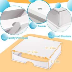 Aucuqu 10-inch Paper Plate Dispenser, Under Cabinet Plastic Dish Holder | Lightweight& Sturdy - White