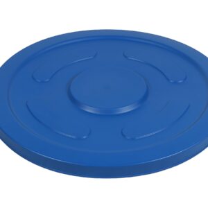 PLASTIC PRINCE Round Trash Can Lid Compatible with 55 Gallon Plastic Prince Container, Blue