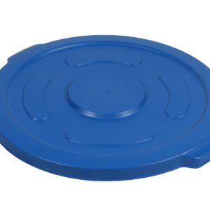 PLASTIC PRINCE Round Trash Can Lid Compatible with 55 Gallon Plastic Prince Container, Blue