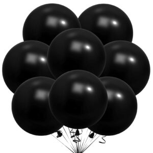 30pcs 18 inch big black balloons latex large round helium balloons for christmas thanksgiving baby shower wedding birthday father's day party decorations