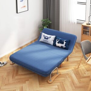 3-in-1 Convertible Sofa Bed Sleeper Chair with Pillow, Folding Versatile Upholstered Armchair,Adjustable Leisure Chaise for Home,Office (Color : D, Size : 100cm)