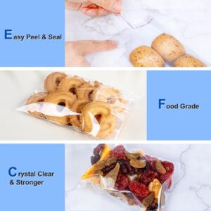 150 Pcs Self Sealing Cellophane Bags with 3 Sizes 3x4, 4x6, 6x9 inches. Cellophane Treat Bags Self Adhesive Cookie Bags, Sandwich Bags, Resealable Cellophane Bag for Packaging.