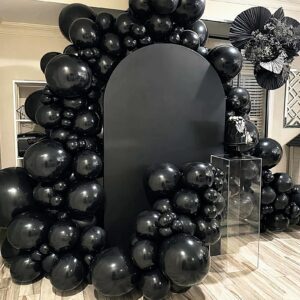 30pcs 18 inch big black balloons Latex Large Round Helium Balloons for Christmas Thanksgiving Baby Shower Wedding Birthday Father's Day Party Decorations