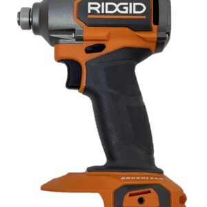 RIDGID 18V Brushless Cordless 1/4 in. Impact Driver R862301 (Tool Only, Bulk Packaged), Orange