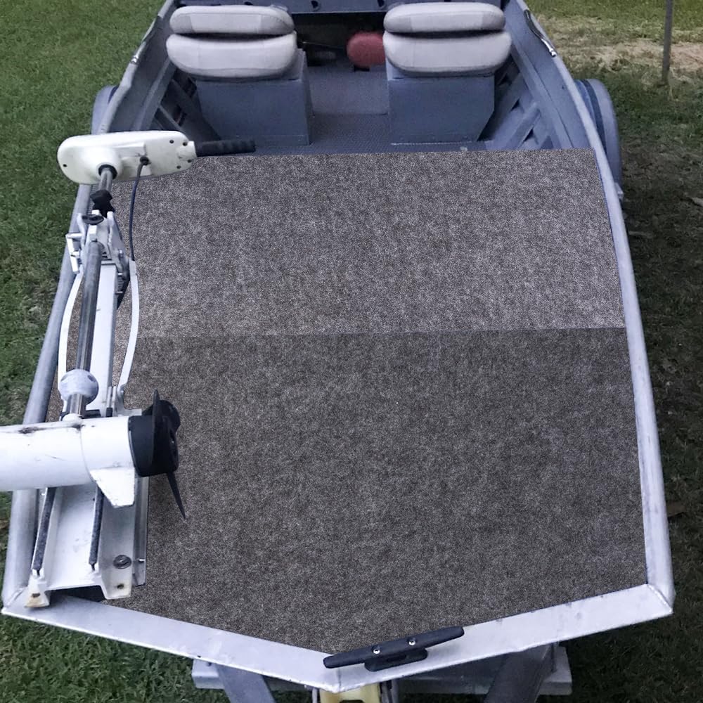 Gray Boat Carpet, 2 ft x 6 ft Marine Carpet Marine Grade Carpet for Boats with Waterproof for Outdoor Deck Patio Porch Garage Kitchens Bathroom Outdoor Area Rug Runner Non-Slide Porch Rug