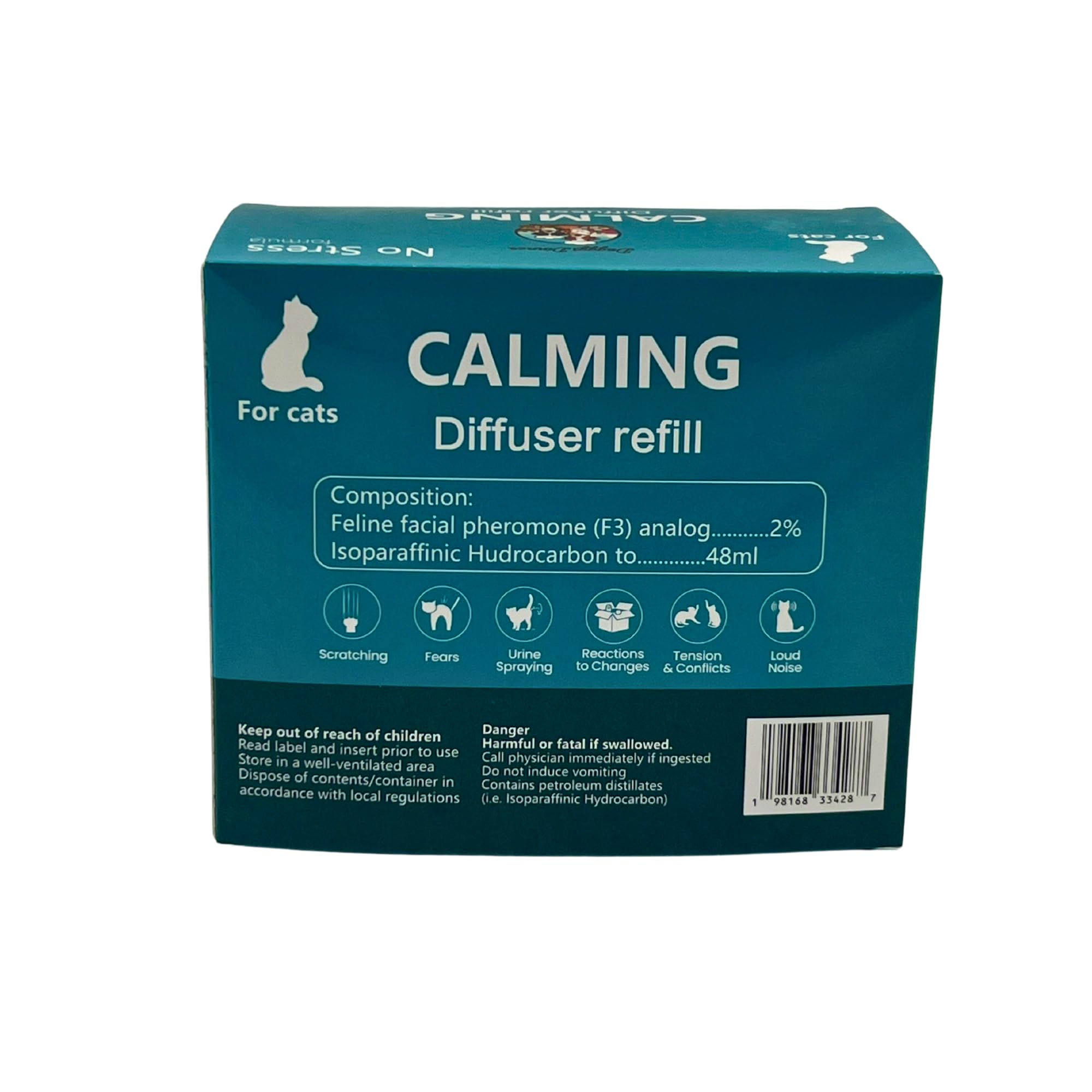 Advanced Pheromone Cat Calming Diffuser - Plug-in & Refill Combo ( 30 Day Starter Kit) for Serene Homes. Minimize Stress, Scratching, anxiety, and Spraying - Ideal for Single & Multi-cat homes.