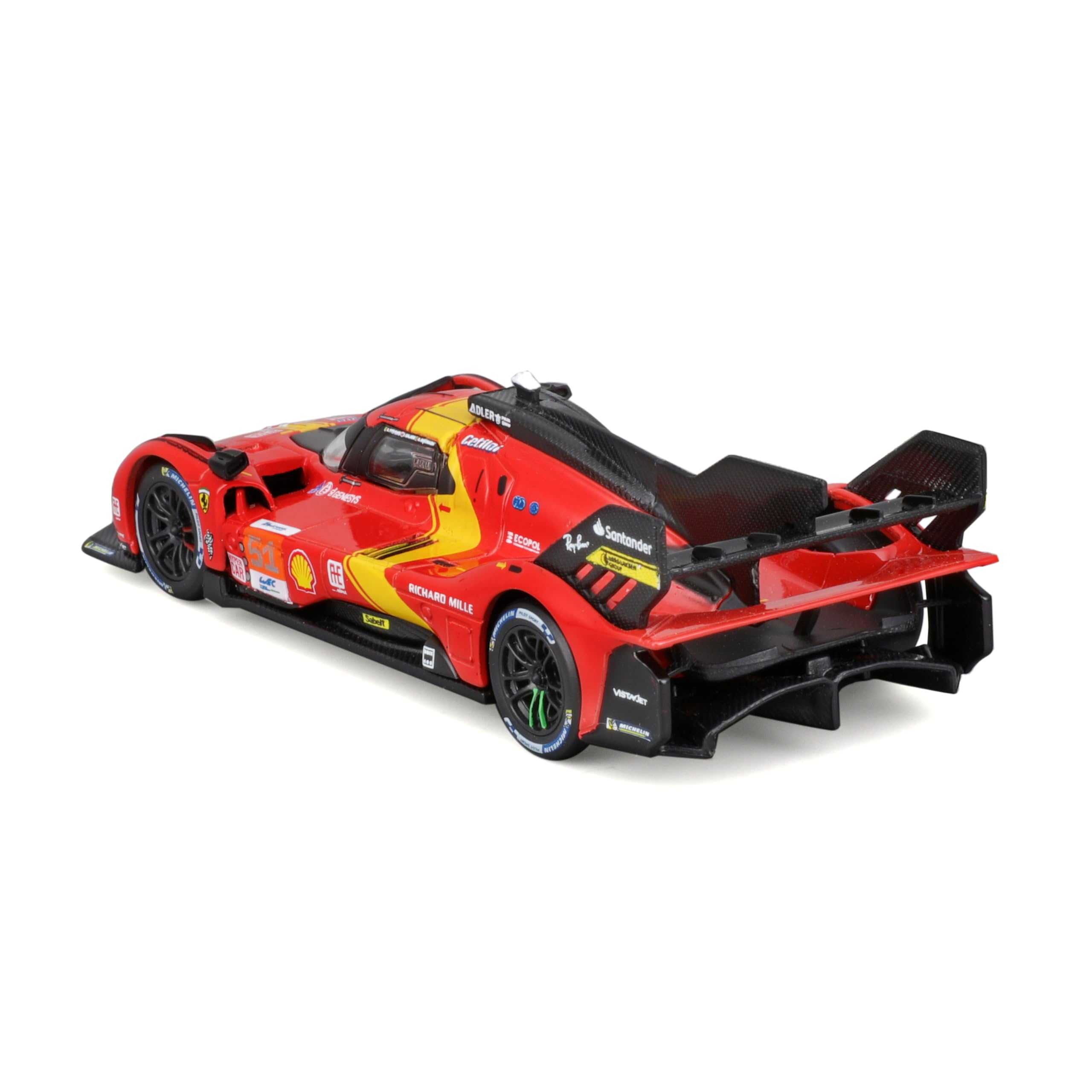 Bburago - 1/43 Ferrari Racing 499P LMH 2023#51 - New 2024: Immerse Yourself in The Excitement of Races with This Authentic Replica That Combines The Power and Speed of The Legendary #51