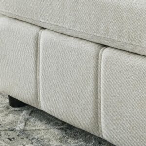 FANCUF Upholstered Modular Sofa, L Shaped Sectional Sofa for Living Room Apartment(4-Seater with Ottoman)