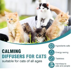 Advanced Pheromone Cat Calming Diffuser - Plug-in & Refill Combo ( 30 Day Starter Kit) for Serene Homes. Minimize Stress, Scratching, anxiety, and Spraying - Ideal for Single & Multi-cat homes.