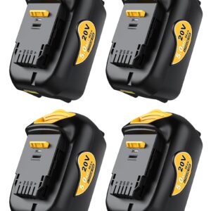 EpicSeren 20v Max Battery 5. 0A Replacement for Dewalt Battery 4Pack, Baterias Compatible with All Dewalt 20v Cordless Power Tool.