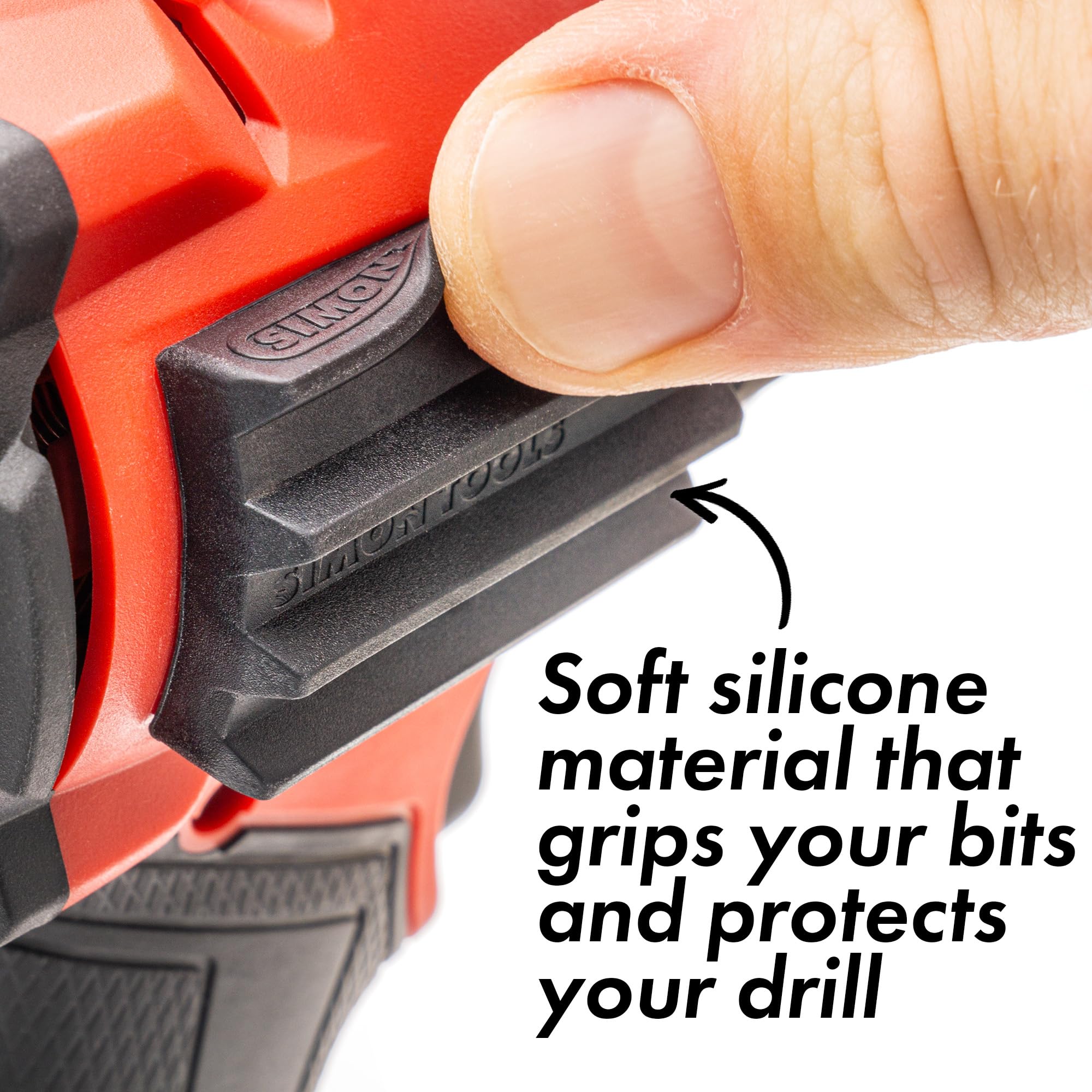 Simon Tools Magnetic Bit Holder for Impact Drivers and Drills - Super Strong Adhesive - Drill Accessory That Fits Most drills: Dewalt, Makita, Klein, Bosch and Milwaukee Bit Holder