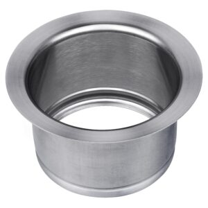 Mr. Scrappy 22-0003R-00 3-Bolt Garbage Disposal Extended Drain Sink Flange, Stainless Steel