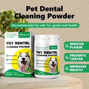 DXFFJKVG Dog Dental Powder, Dental Care for Dog Teeth Breath Freshener, Plaque & Bad Breath Off Powder Dog - Helps Dental Health for Small, Medium and Large Dog - 50g 2 Pack