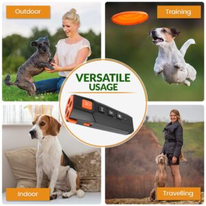 pureng PNG Dog Bark Deterrent Device | Anti Barking Device for Dogs | Dog Training & Behavior Aids | Ultrasonic Bark Stopper with LED Flashlight | Dog Whistle to Stop Barking Neighbors Dog