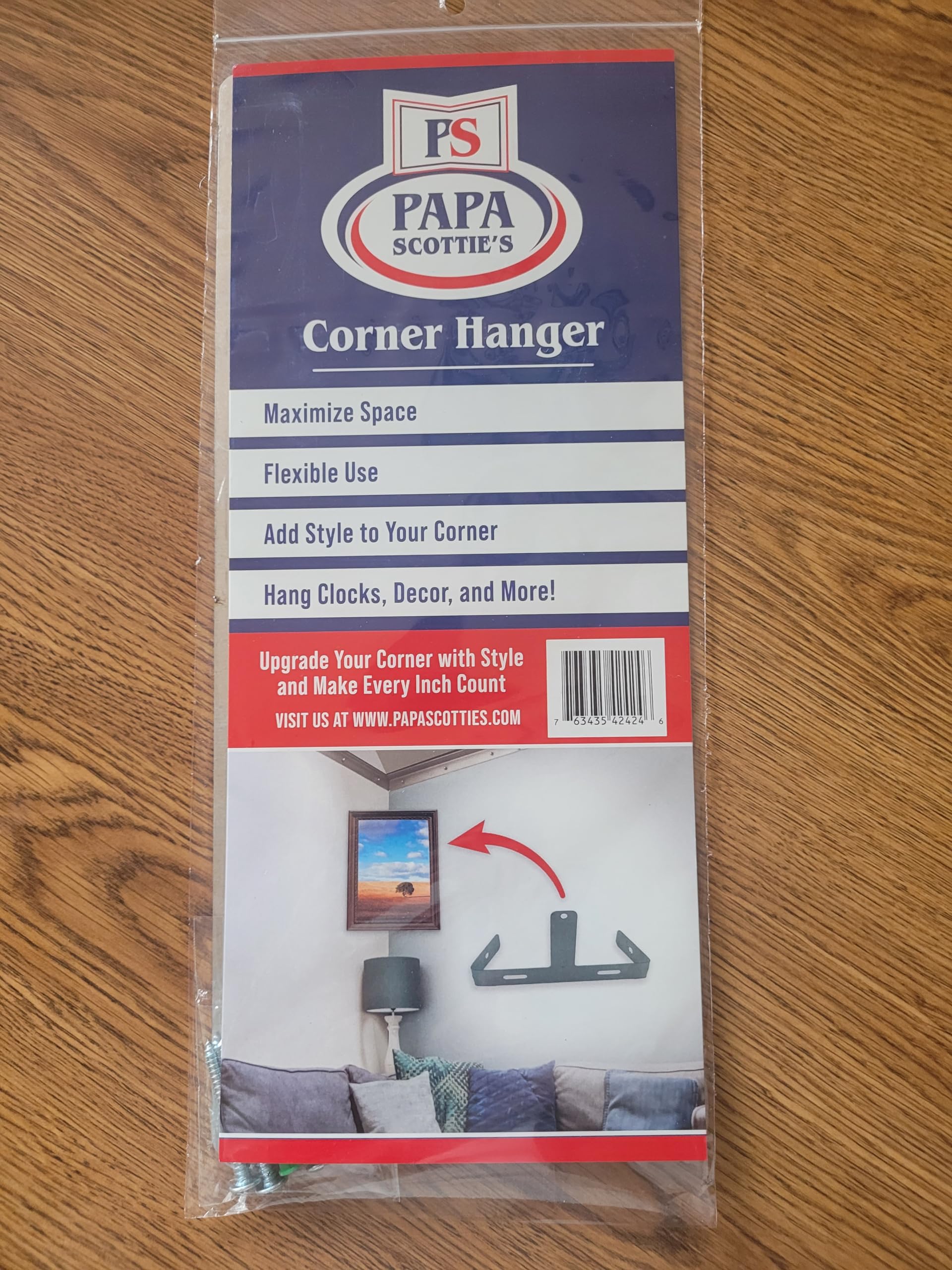 Papa Scottie's Corner Hanger, Gray