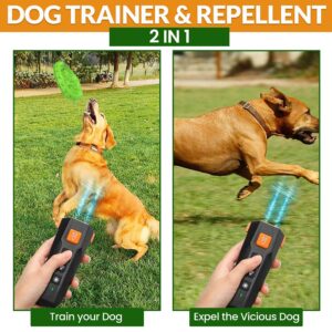 pureng PNG Dog Bark Deterrent Device | Anti Barking Device for Dogs | Dog Training & Behavior Aids | Ultrasonic Bark Stopper with LED Flashlight | Dog Whistle to Stop Barking Neighbors Dog