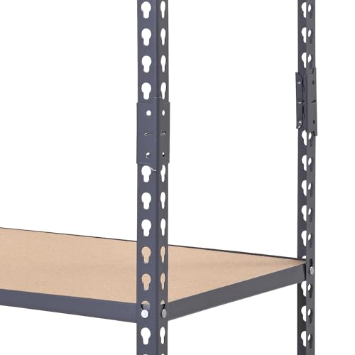 Muscle Rack UR361860-P 4-Tier Steel Shelving Unit 36" Wx18 Dx60 H in Gray