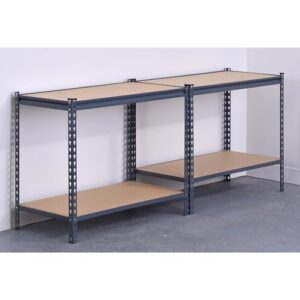 Muscle Rack UR361860-P 4-Tier Steel Shelving Unit 36" Wx18 Dx60 H in Gray