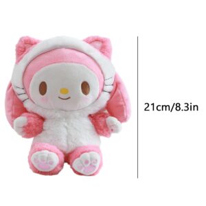 Kitty Melody Character Plush Toys Cute Plush Toys Kawaii Cat Stuffed Anime Plush Pillow for Birthday Valentine's Day Plush