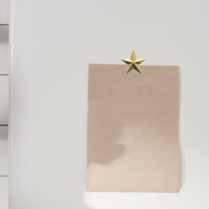 LOGOFUN Medal Star Star Metal Ornament Zinc Alloy Star Figurine Medal DIY Making Star Craft for DIY Craft Decorations - Gold (5cm)