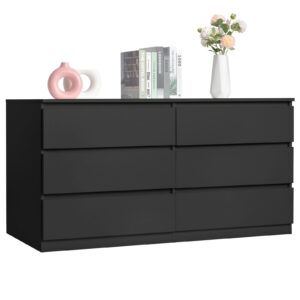 spaco black dresser for bedroom,6 drawer dresser,chest of drawers & dresser,wood dresser,dresser bedroom furniture,wide tv stand dresser for nursery,kid's room