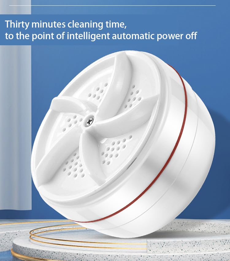 AMZTEMU Portable Mini Turbo Washer, Portable washer machine, Mini washing machine portable washer for Underwear, Baby Clothes, or Small Items, for Apartments, Camping, Travel