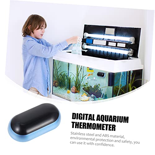 Happyyami Fish Thermometer Indoor Aquarium Thermometer Indoor Thermometer Screen Display Thermometer Digital Measure Tool Water Thermometer Fish Temperature Measure Aquarium Supply