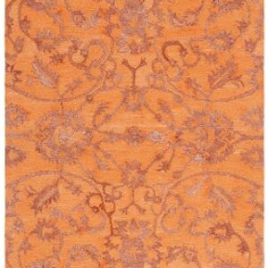 SAFAVIEH Anatolia Collection Area Rug - 5' x 8', Rust, Handmade, Ideal for The Living Room, Bedroom, Dining Room (AN401P-5)