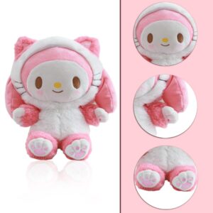 Kitty Melody Character Plush Toys Cute Plush Toys Kawaii Cat Stuffed Anime Plush Pillow for Birthday Valentine's Day Plush