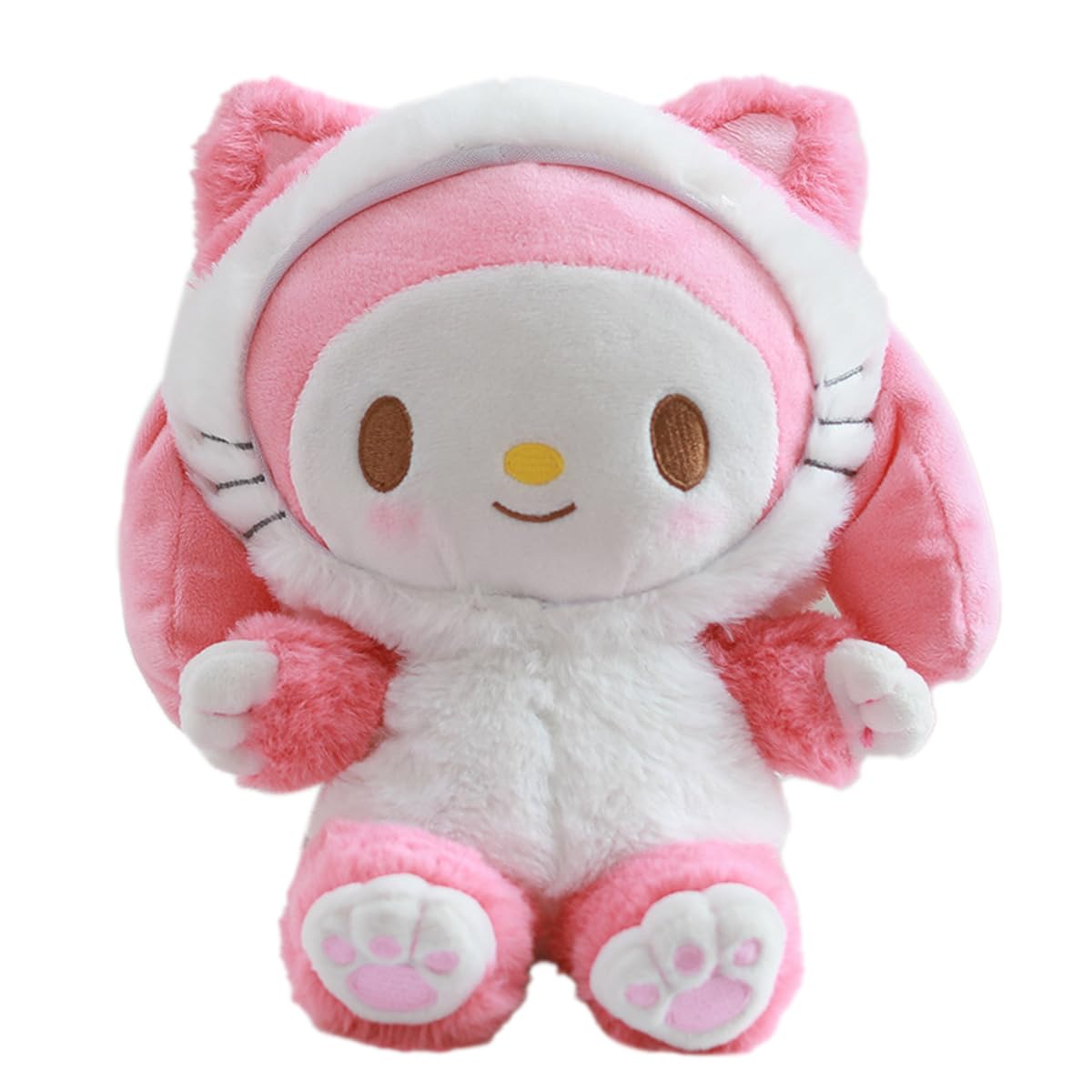 Kitty Melody Character Plush Toys Cute Plush Toys Kawaii Cat Stuffed Anime Plush Pillow for Birthday Valentine's Day Plush