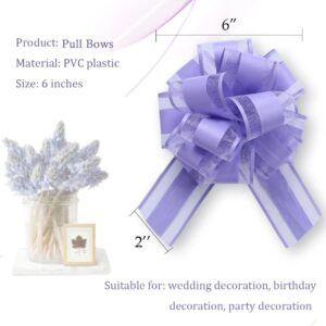 8 Piece Large Gift Bow,Multi Colour Drawstring Bow for Gift Wrap,6 inch,Basket and Wedding Decoration,Holiday and Birthday Gift Wrap Bows