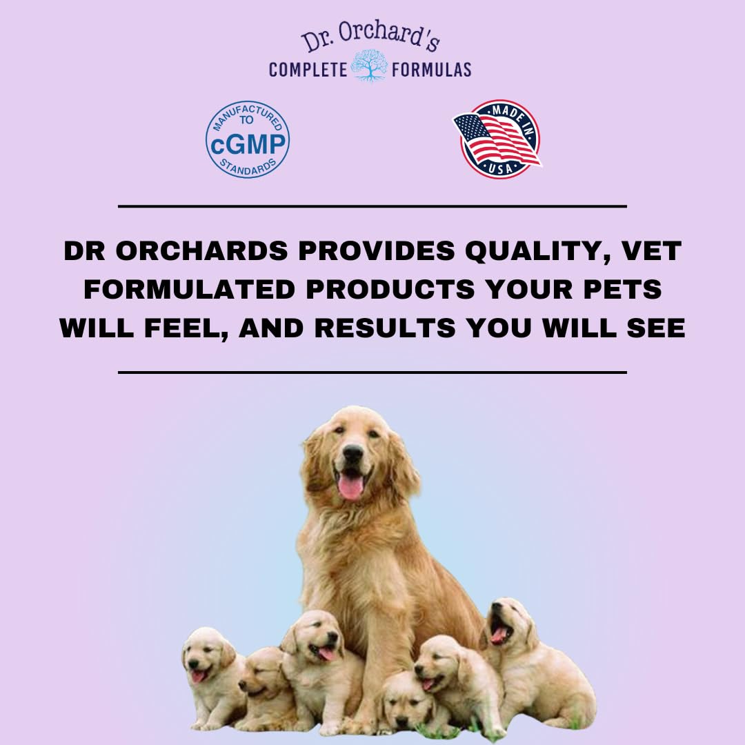 Dr Orchards Pregnancy Pro Premium Dog Supplement for Pregnancy, Prenatal + Postnatal, Lactation and Newborn Health Support, 90 Ct