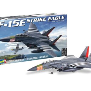 Revell Level 5 Model Kit Mcdonnell Douglas F-15E Strike Eagle Aircraft 1/72 Scale Model