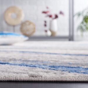 SAFAVIEH Palma Collection Area Rug - 6'7" x 9'2", Beige & Light Blue, Non-Shedding & Easy Care, Ideal for High Traffic Areas in Living Room, Bedroom, Dining (PAM334A-6)